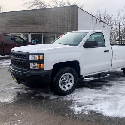 Ronnin - Se adapta a los faros delanteros de repuesto de fábrica para Chevy Silverado 1500 de 2014-2015, par | Cromado