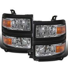 Ronnin - Fits 2014-2015 Chevy Silverado 1500 Factory Replacement Headlights Assembly Pair | Chrome