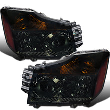2004-2015 Nissan Titan Armada  Replacement Headlights Assembly Pair | Smoke