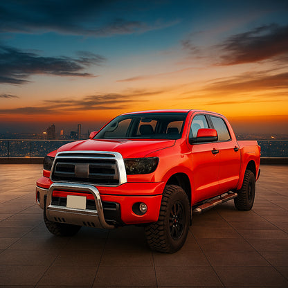 Ronnin - Conjunto de faros delanteros de repuesto para Toyota Tundra Sequoia 2007-2017 | Ahumados
