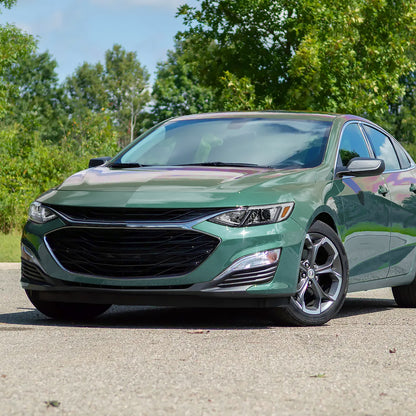 Ronnin - Fits 2019-2024 Chevy Malibu Full LED Projector Headlights Switchback Sequential Turn Signal + Animated Startup Effect Lamps Assembly Pair | Chrome