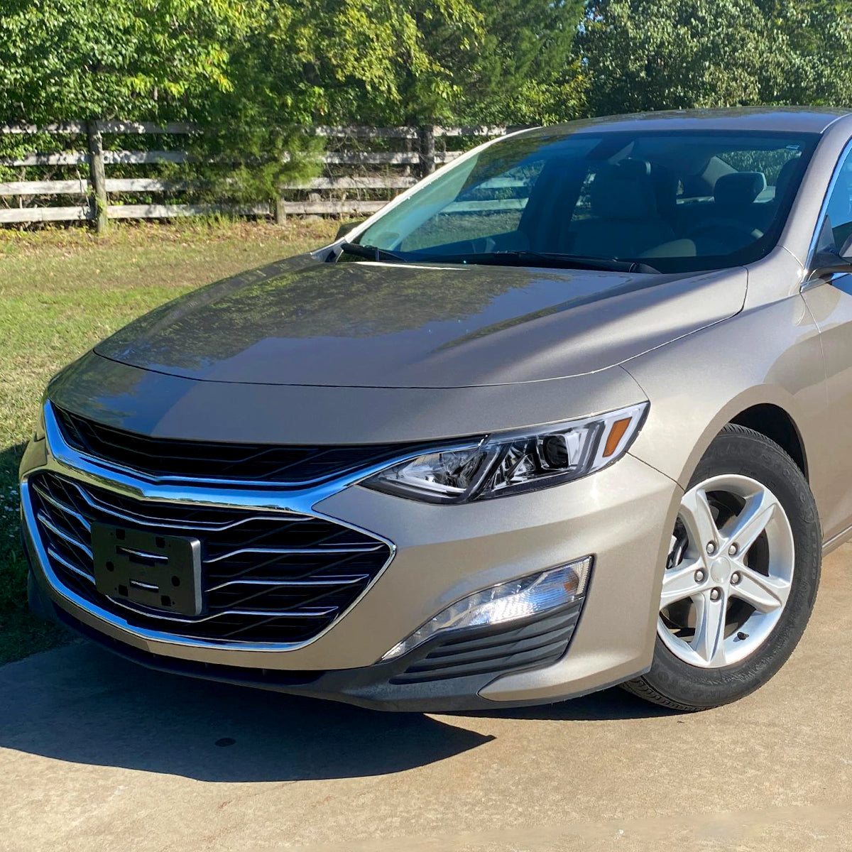 Ronnin - Fits 2019-2024 Chevy Malibu Full LED Projector Headlights Switchback Sequential Turn Signal + Animated Startup Effect Lamps Assembly Pair | Chrome