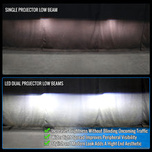 Ronnin - Fits 2009-2018 Ram 1500 2500 3500 Upgraded Full LED Triple Projector Headlights Switchback Sequential Signal + Animated Startup Effect Pair | Black