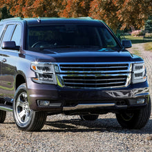 Ronnin - Fits 2015-2020 Chevy Tahoe Suburban Full LED DRL Headlights Switchback Sequential Turn Signal + Animated Startup Effect Assembly Pair | Chrome