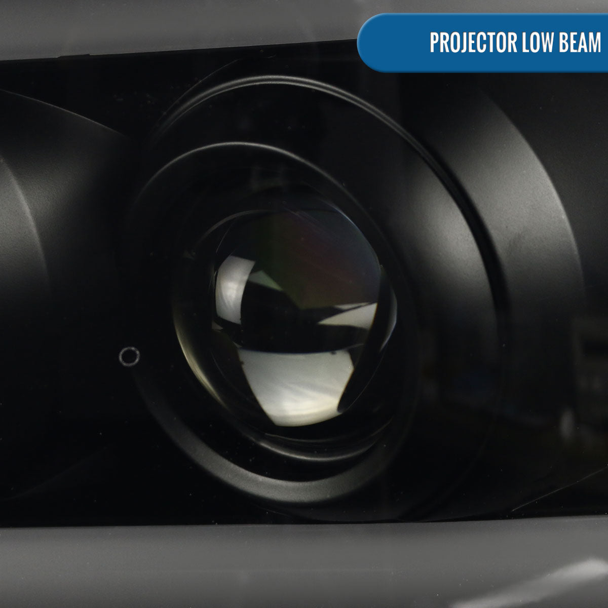 Ronnin - Fits 2007-2014 Chevy Avalanche Suburban Tahoe LED Tube Projector Headlights DRL Assembly Pair | Black Smoke