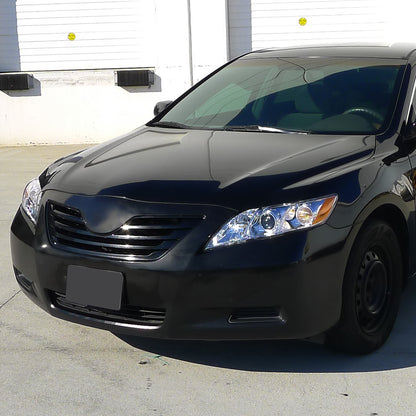 Ronnin - Faros delanteros tipo proyector de repuesto para Toyota Camry 2007-2009 | Par | Cromado