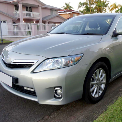 Ronnin - Compatible con conjunto de faros proyectores de reemplazo para Toyota Camry 2010-2011 (Especificación estadounidense) | Cromado