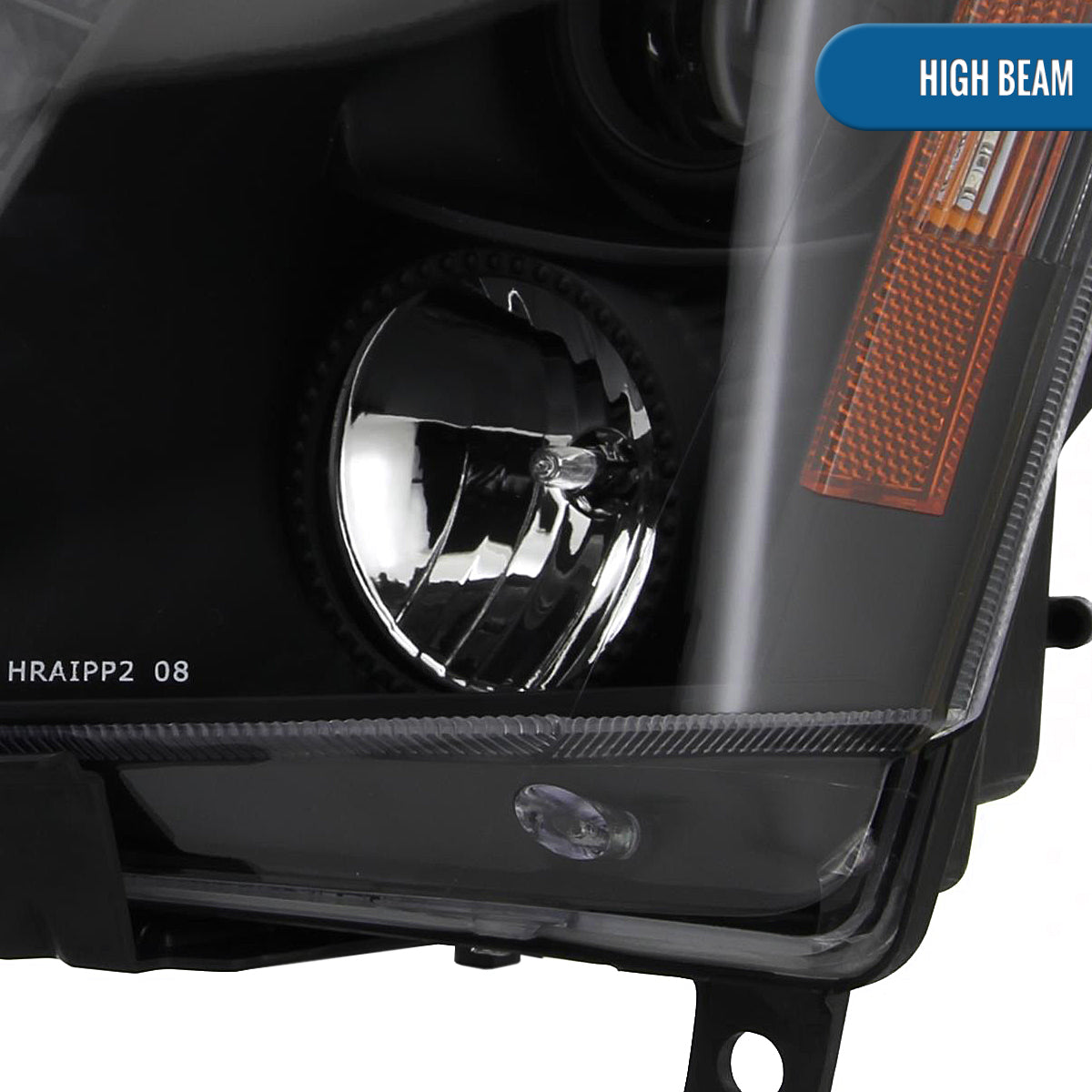 Ronnin - Se adapta a Cadillac CTS 2008-2014, par de faros delanteros con proyector de halógeno y luz LED de repuesto mejorada | Negro