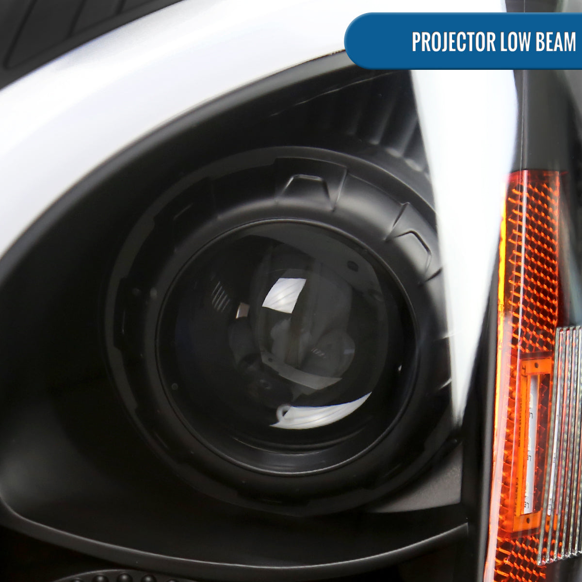 Ronnin - Fits 2008-2014 Cadillac CTS Upgraded Replacement LED Tube Switchback Sequential Turn Signal Halogen Projector Headlights Assembly Pair | Black