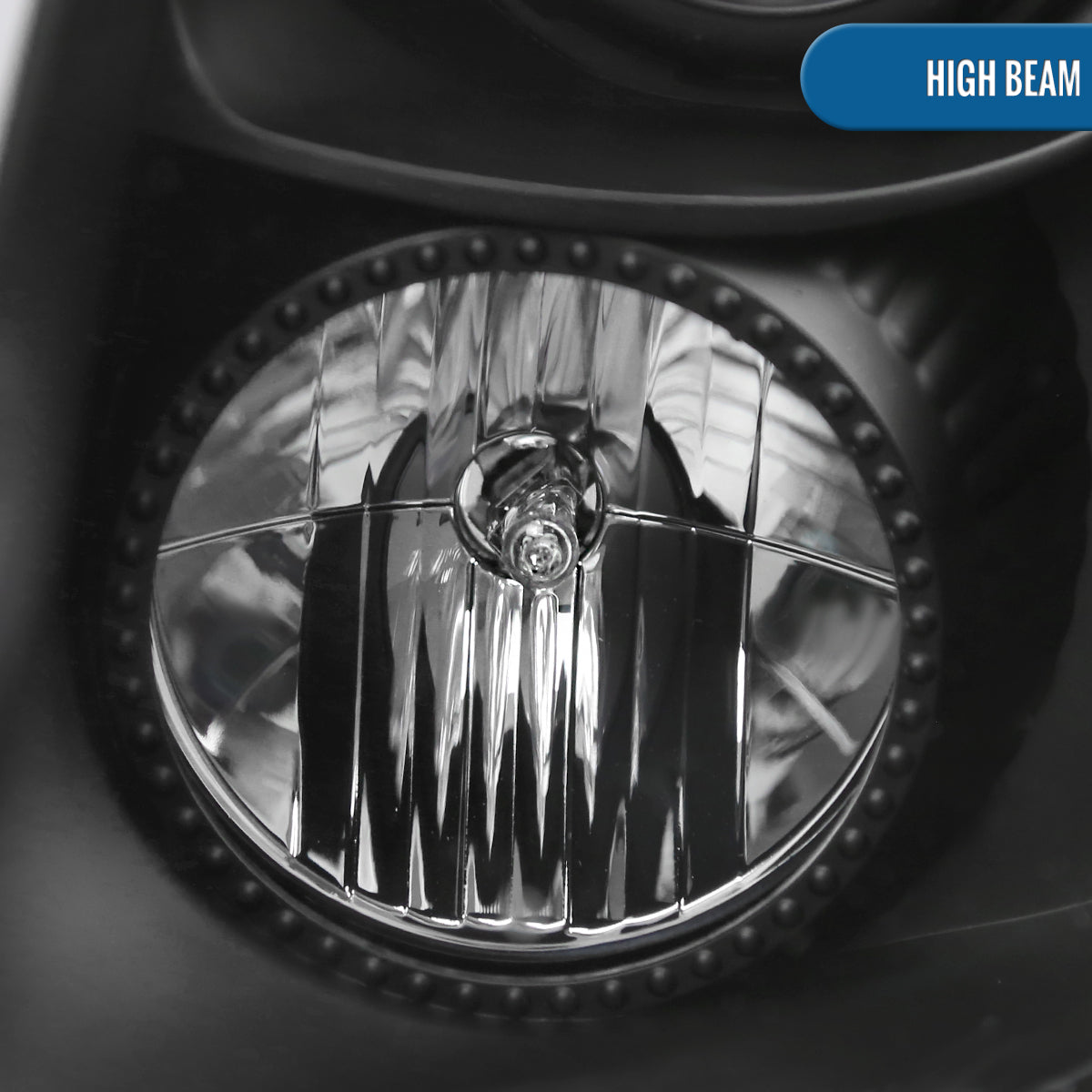 Ronnin - Fits 2008-2014 Cadillac CTS Upgraded Replacement LED Tube Switchback Sequential Turn Signal Halogen Projector Headlights Assembly Pair | Black