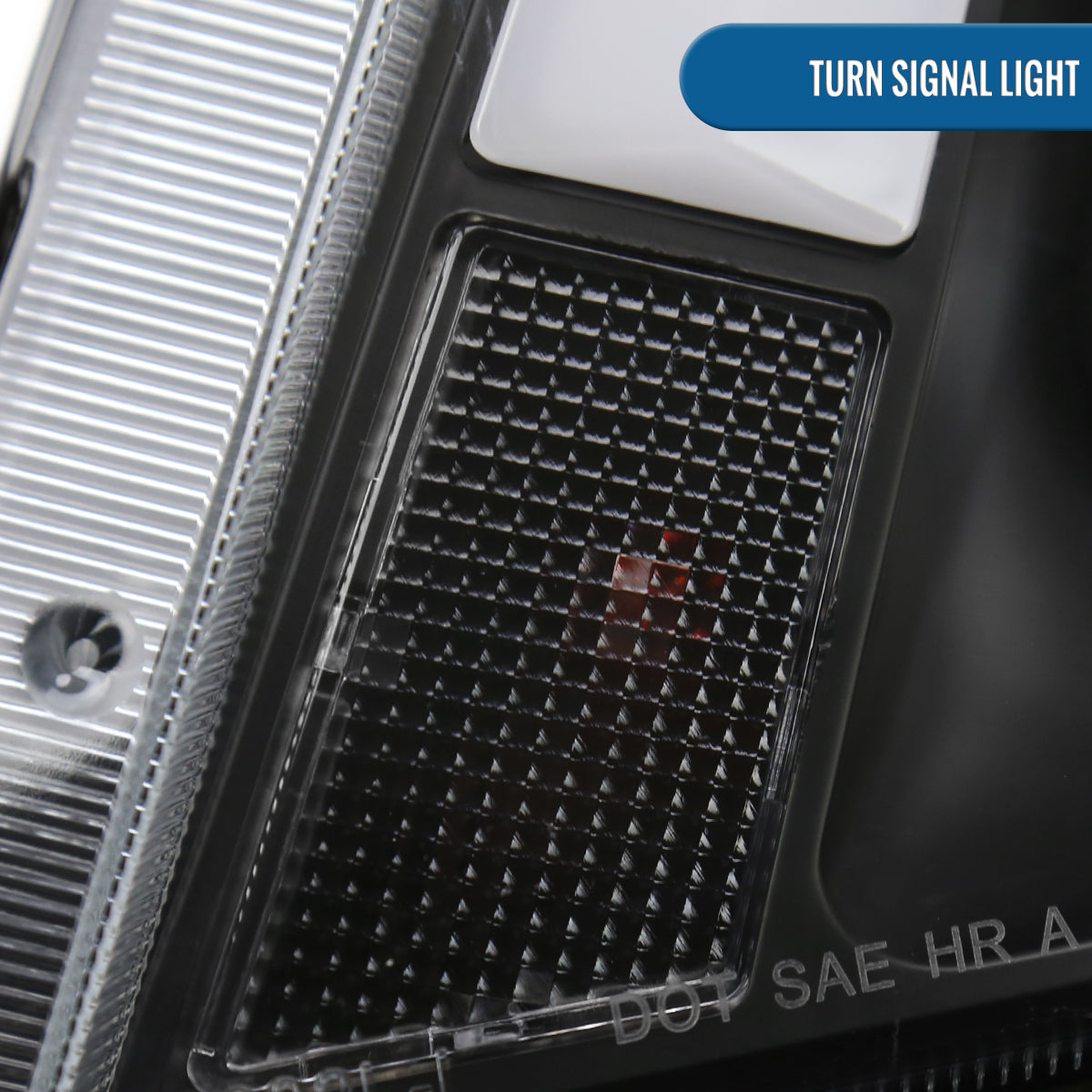 Ronnin - Fits 2008-2014 Cadillac CTS Upgraded Replacement LED Tube Switchback Sequential Turn Signal Halogen Projector Headlights Assembly Pair | Black