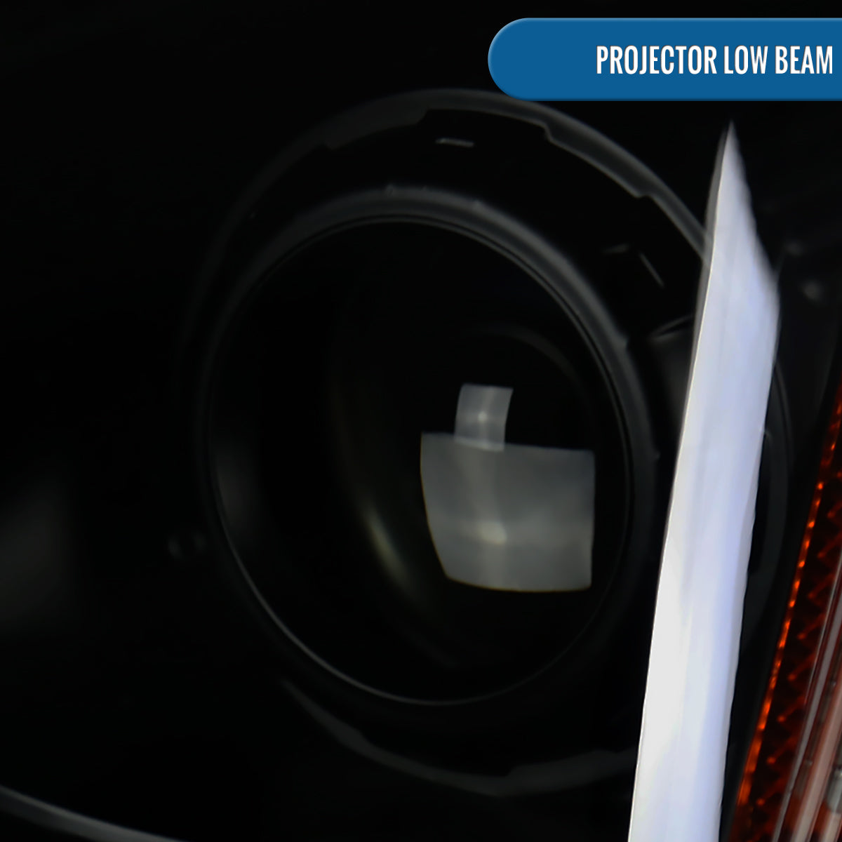 Ronnin - Se adapta a 2008-2014 Cadillac CTS Par de faros delanteros con proyector halógeno y luz LED de repuesto mejorada | Negro ahumado