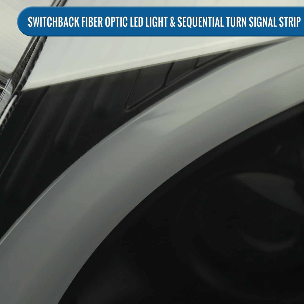 Ronnin - Fits 2008-2014 Cadillac CTS Upgraded Replacement LED Tube Switchback Sequential Turn Signal Halogen Projector Headlights Assembly Pair | Black Smoke