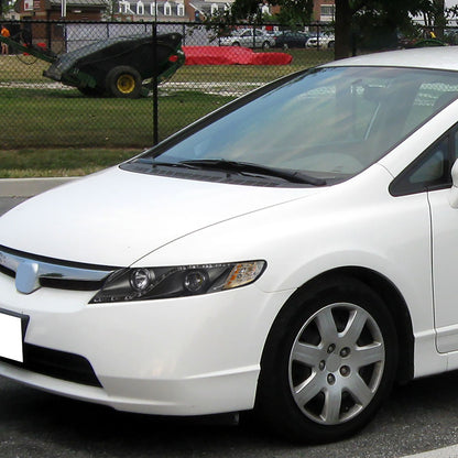 Ronnin - Se adapta a Honda Civic Sedan 4 puertas 2006-2011 Luces LED de circulación diurna Proyector de faros delanteros Par | Negro