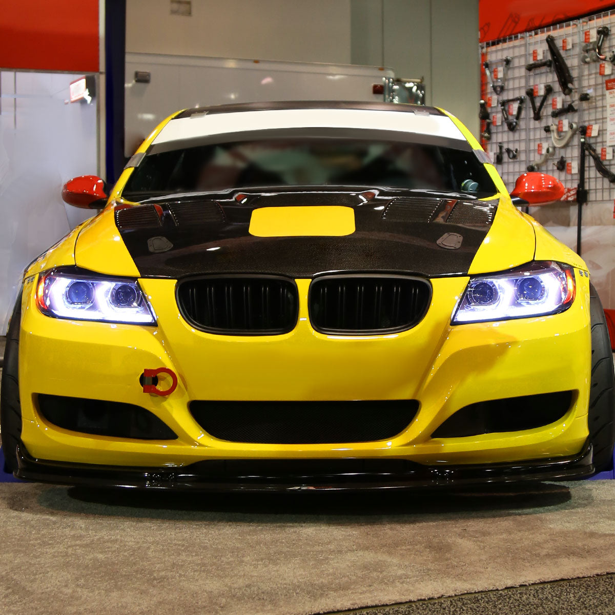 Ronnin - Fits 2006-2011 BMW 3-Series 325i 328i 330i E90 E91 Upgraded Dual Projector Halogen Headlights LED Sequential Turn Signals + Animated Startup Pair | Chrome