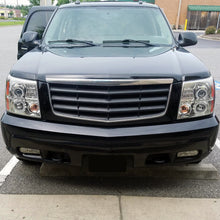 Ronnin - Fits 2002-2006 Cadillac Escalade Upgraded Replacement LED Dual Angel Eyes Halogen Projector Headlights Assembly Pair | Chrome