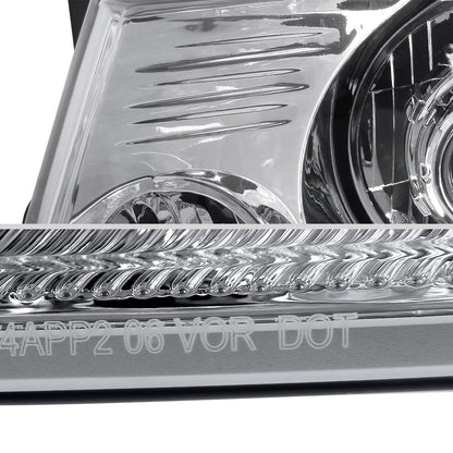 Ronnin - Fits 2004-2008 Ford F150 2006-2008 Lincoln Mark LT Projector Headlights Pair | Chrome