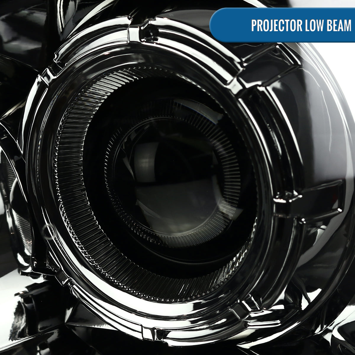 Ronnin - Fits 2004-2008 Ford F150 2006-2008 Lincoln Mark LT Upgraded LED Switchback Sequential Turn Signal Projector Headlights Assembly Pair | Smoke