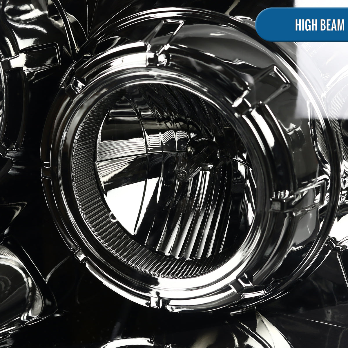 Ronnin - Fits 2004-2008 Ford F150 2006-2008 Lincoln Mark LT Upgraded LED Switchback Sequential Turn Signal Projector Headlights Assembly Pair | Smoke