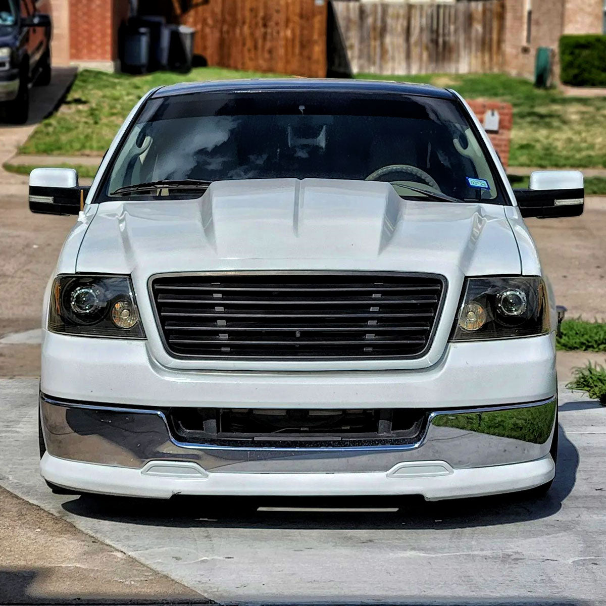 Ronnin - Fits 2004-2008 Ford F150 2006-2008 Lincoln Mark LT Projector Headlights Pair | Black