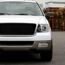 Ronnin - Fits 2004-2008 Ford F150 2006-2008 Lincoln Mark LT Upgraded LED Switchback Sequential Turn Signal Projector Headlights Assembly Pair | Chrome