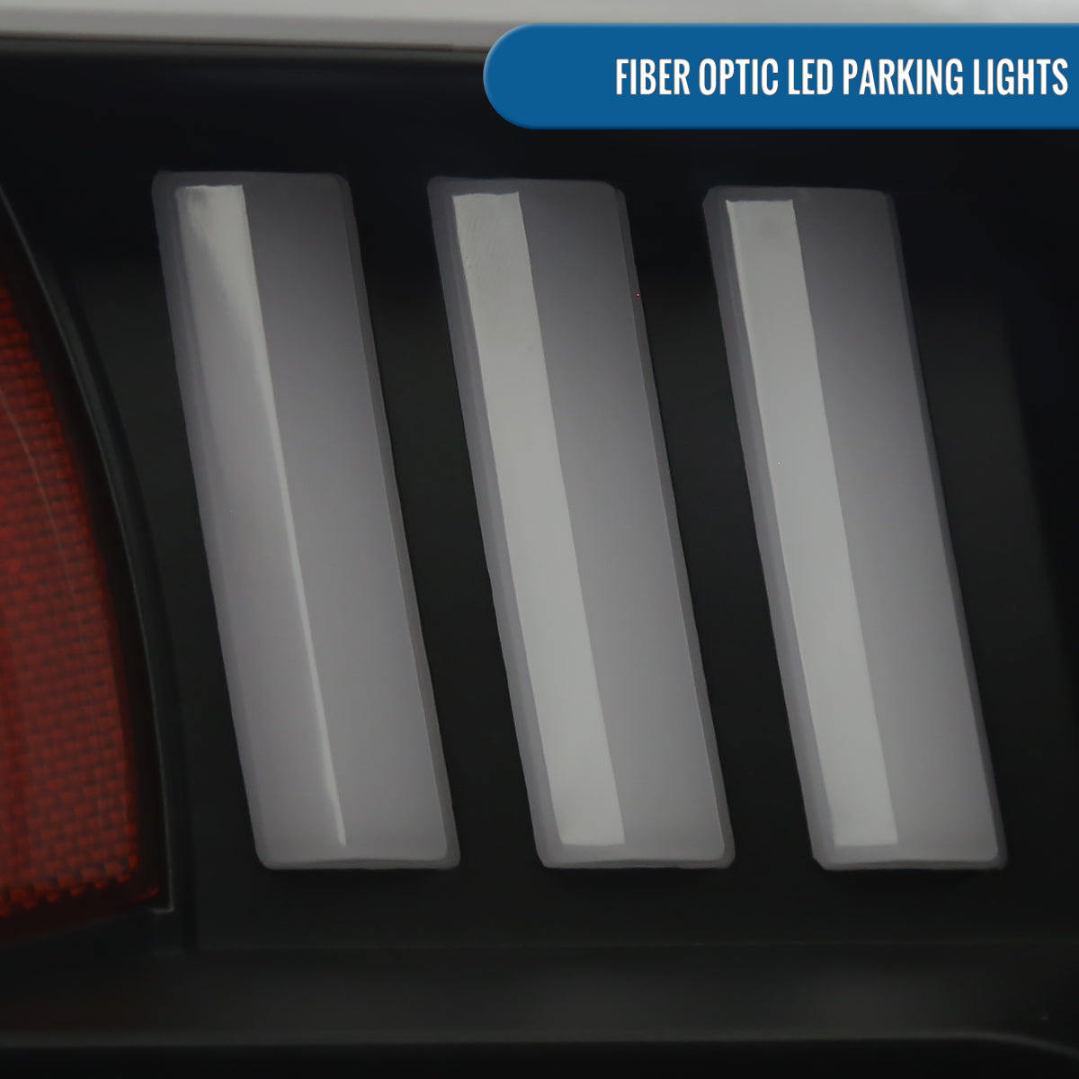 Ronnin - Fits 2015-2017 Ford F150 LED Tube Halogen Dual Projector Headlights Assembly Pair | Black Smoke