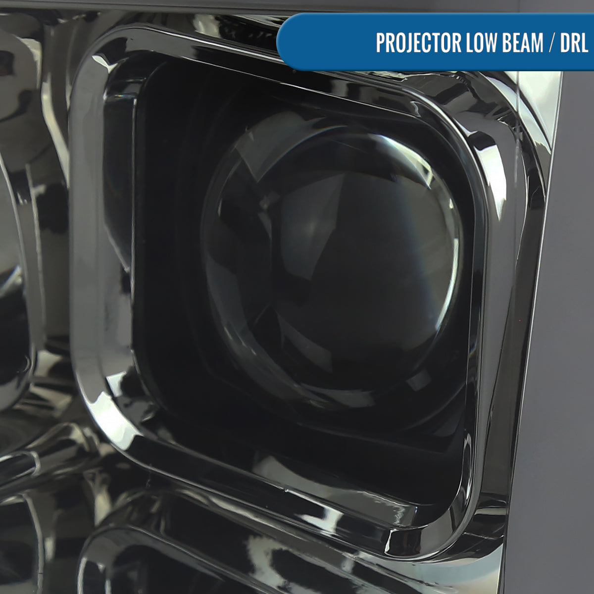 Ronnin - Fits 2018-2020 Ford F150 Halogen Dual Projector Headlights LED DRL Switchback Sequential Turn Signal With 3 Lighting Patterns Assembly Pair | Smoke