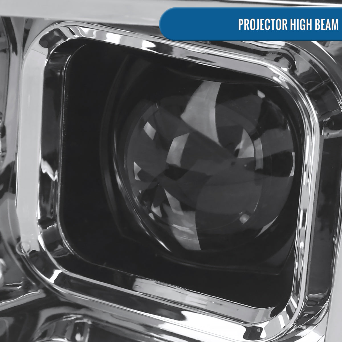 Ronnin - Fits 2018-2020 Ford F150 Halogen Dual Projector Headlights LED DRL Switchback Sequential Turn Signal With 3 Lighting Patterns Assembly Pair | Chrome