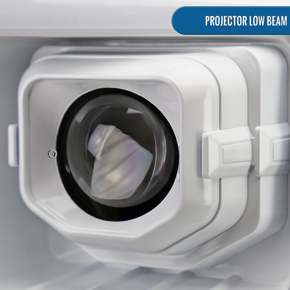 Ronnin - Fits 2011-2016 Ford F250 F350 F450 F550 Super Duty Dual Projector Headlights LED Switchback Sequential Turn Signals + Animated Startup Effect Assembly Pair | White