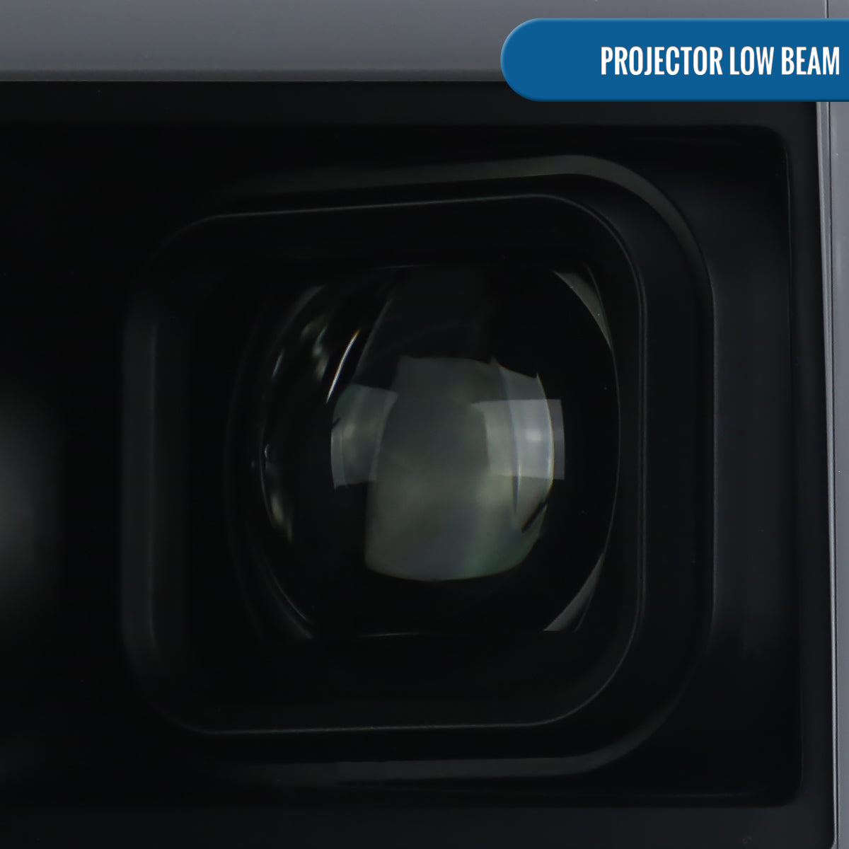 Ronnin - Fits 2017-2019 Ford F250 F350 F450 F550 Super Duty Upgraded LED Switchback Turn Signal Dual Halogen Projector Headlights Assembly Pair | Black Smoke