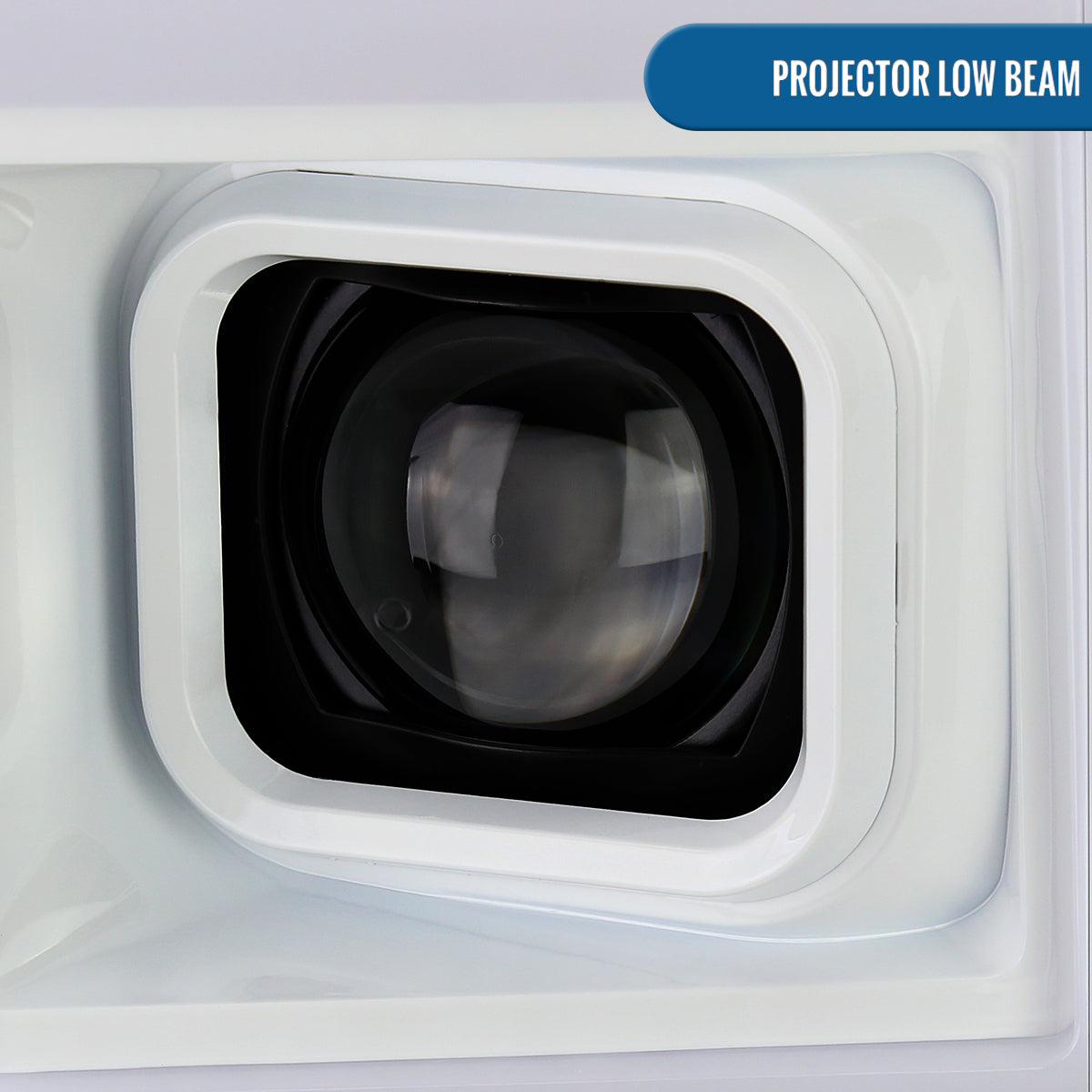 Ronnin - Fits 2017-2019 Ford F250 F350 F450 F550 Super Duty Upgraded LED Switchback Turn Signal Dual Halogen Projector Headlights Assembly Pair | White