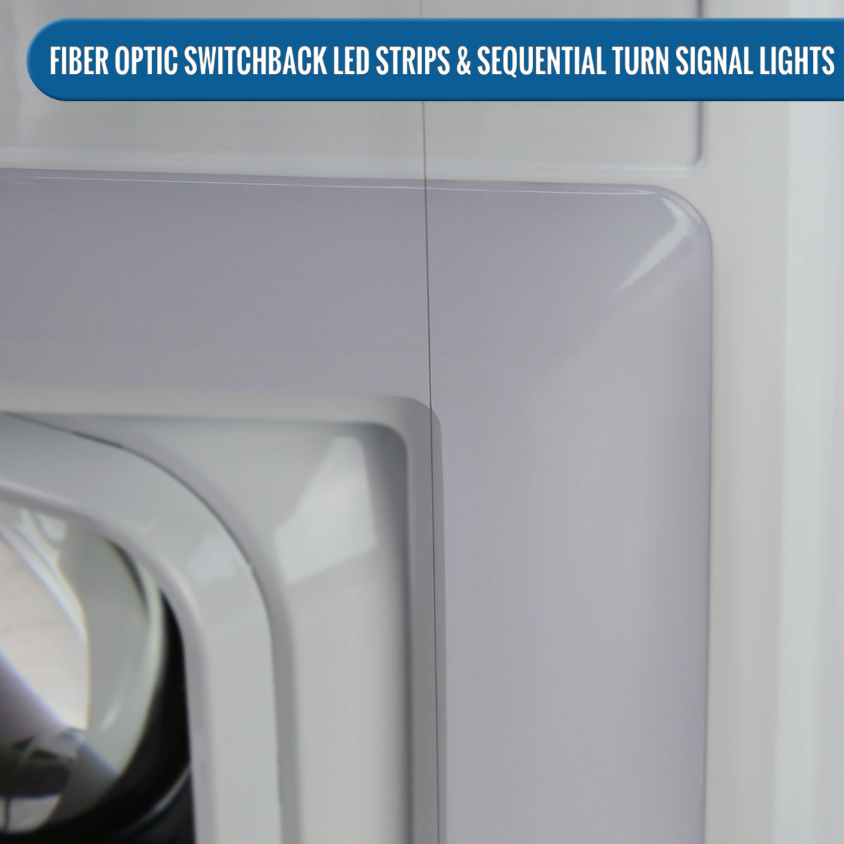 Ronnin - Fits 2017-2019 Ford F250 F350 F450 F550 Super Duty Upgraded LED Switchback Turn Signal Dual Halogen Projector Headlights Assembly Pair | White