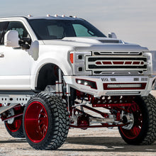 Ronnin - Fits 2017-2019 Ford F250 F350 F450 F550 Super Duty Upgraded LED Switchback Turn Signal Dual Halogen Projector Headlights Assembly Pair | White