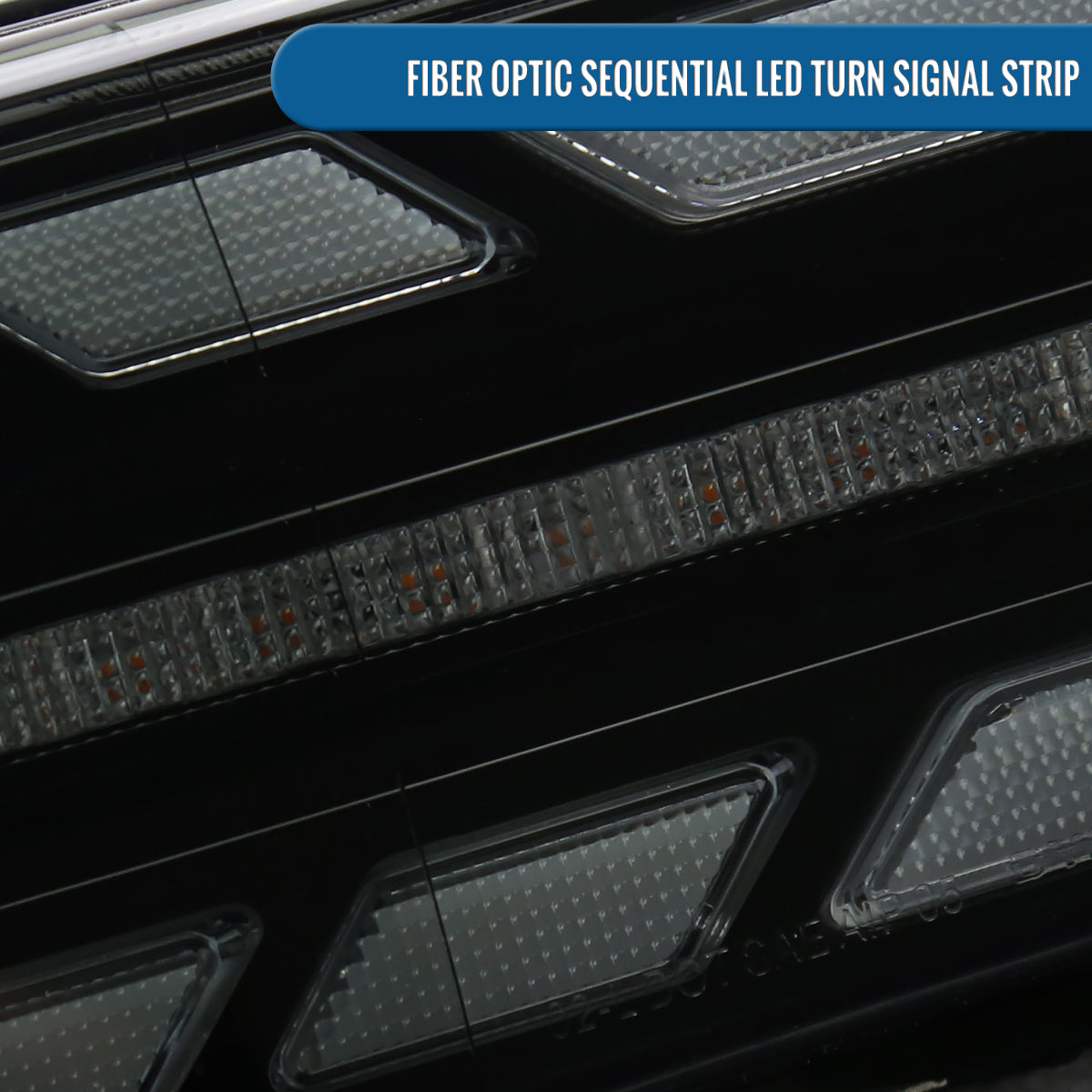 Ronnin - Fits 2007-2014 Toyota FJ Cruiser Projector Headlights LED Sequential Turn Signals + Animated Startup Effect Lamps Assembly Pair | Black Smoke