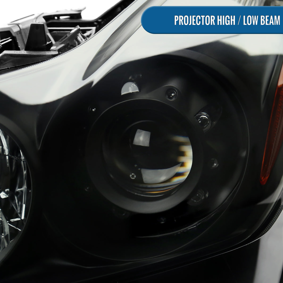 Ronnin - Fits 2008-2013 Infiniti G37 2014-2015 Q60 2Dr Coupe Factory Replacement Projector Headlights Assembly | Black Smoke