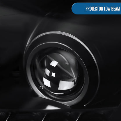 Ronnin - Fits 2005-2010 Pontiac G6 Upgraded Replacement Projector Headlights LED Running Lights Assembly Pair | Black