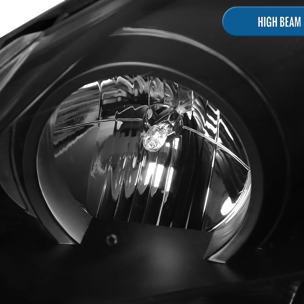 Ronnin - Fits 2005-2010 Pontiac G6 Upgraded Replacement Projector Headlights LED Running Lights Assembly Pair | Black