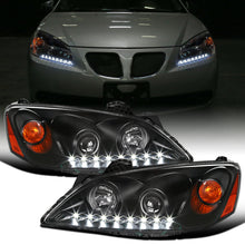 Ronnin - Fits 2005-2010 Pontiac G6 Upgraded Replacement Projector Headlights LED Running Lights Assembly Pair | Black