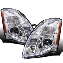 Ronnin - Se adapta a Nissan Maxima 2004-2006 Halógeno Proyector Conjunto de faros delanteros Par | Cromado