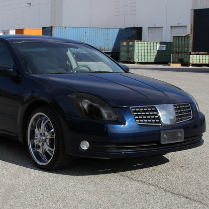 Ronnin - Se adapta a faros delanteros de proyector halógeno para Nissan Maxima 2004-2006, par | Ahumado