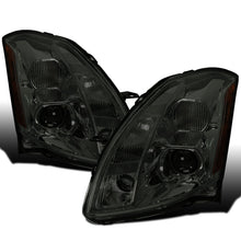 2004-2006 Nissan Maxima Halogen Projector Headlights Assembly Pair | Smoke