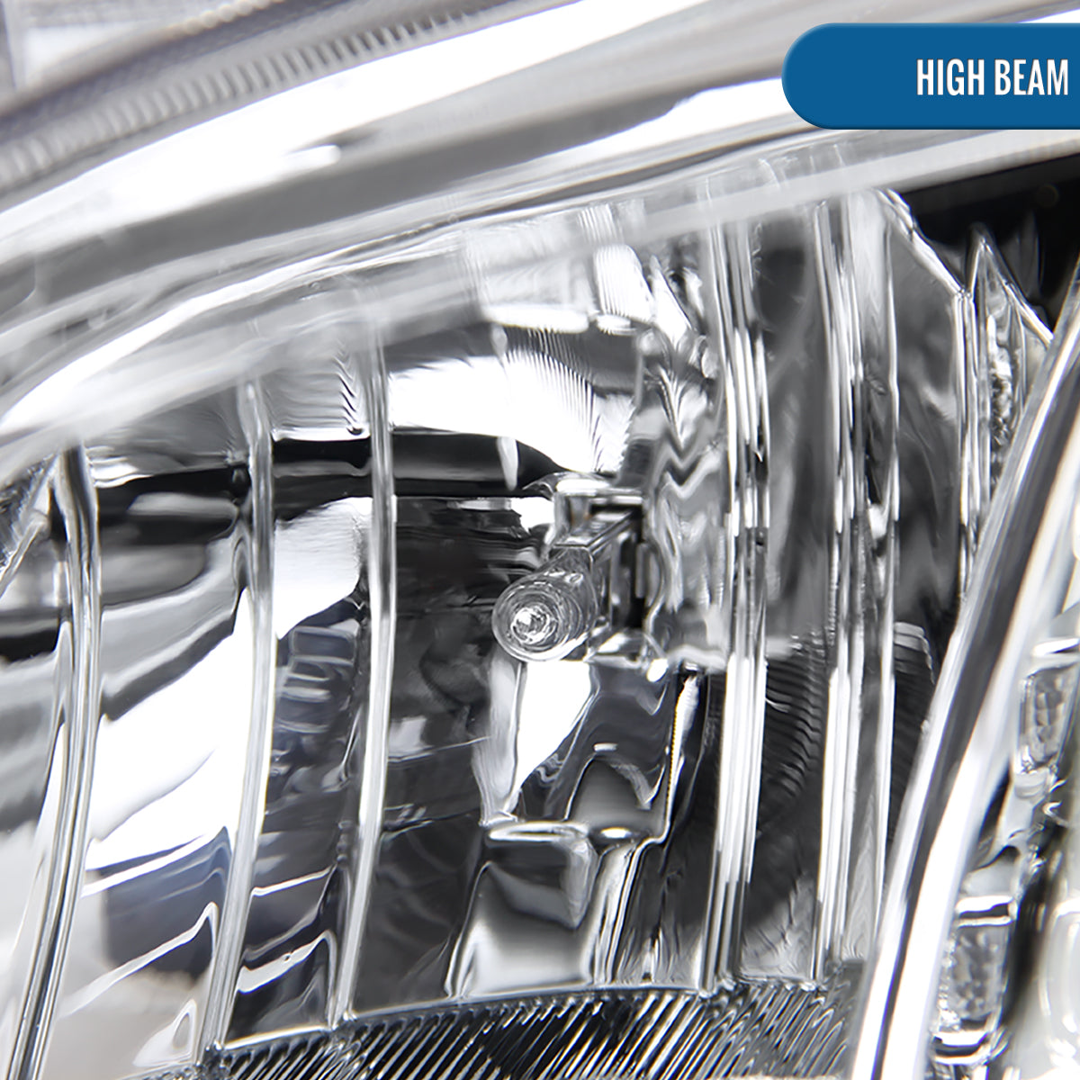 Ronnin - Se adapta a Chevy Malibu 2013-2015 Luces de circulación diurna LED Proyectores delanteros halógenos (par) | Cromado