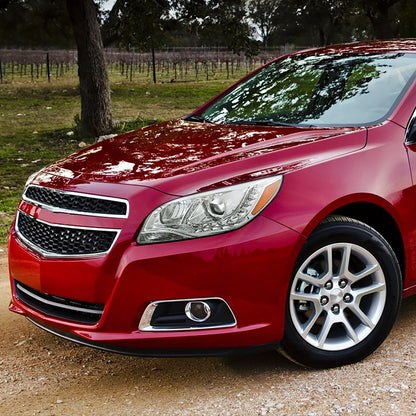 Ronnin - Se adapta a Chevy Malibu 2013-2015 Luces de circulación diurna LED Proyectores delanteros halógenos (par) | Cromado
