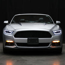 Ronnin - Fits 2015-2022 Ford Mustang Coupe Convertible Upgraded Factory Replacement HID Xenon Projector Headlights LED Tube Animated Startup Effect Parking Assembly | Black