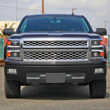 Ronnin - Fits 2014-2015 Chevy Silverado 1500 Upgraded Dual Projector Headlights LED Switchback Sequential Turn Signals + Animated Startup Effect Assembly Pair | Black | Chrome Trim