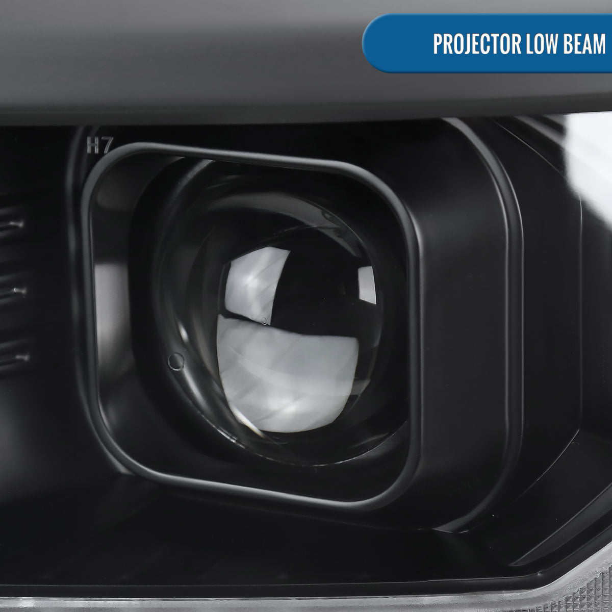 Ronnin - Fits 2014-2015 Chevy Silverado 1500 Upgraded Dual Projector Headlights LED Switchback Sequential Turn Signals + Animated Startup Effect Assembly Pair | Black