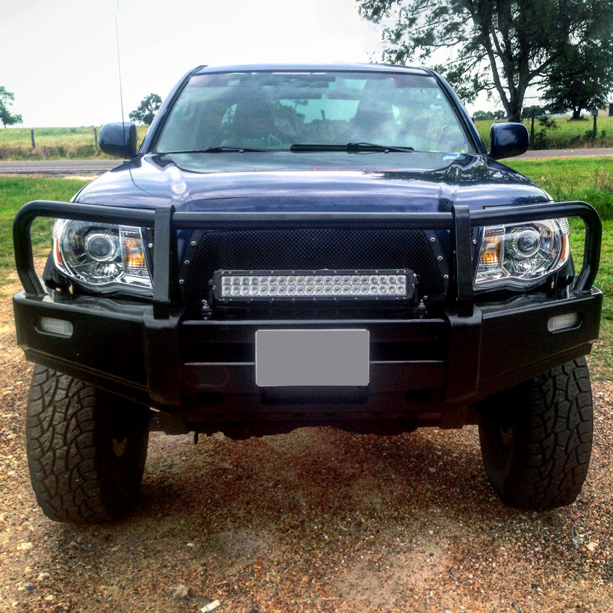 Ronnin - Se adapta a la pareja de montaje de faros delanteros tipo proyector de camiones Toyota Tacoma 2005-2011 | Cromo