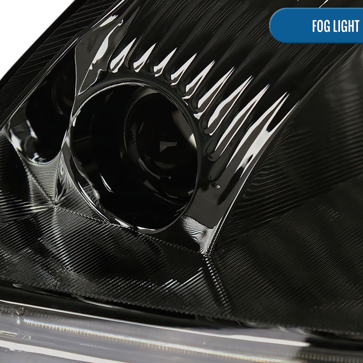 Ronnin - Fits 1999-2006 Audi TT Upgraded Replacement Halogen Projector Headlights + Fog Lamps LED Running Lights Assembly Pair | Smoke
