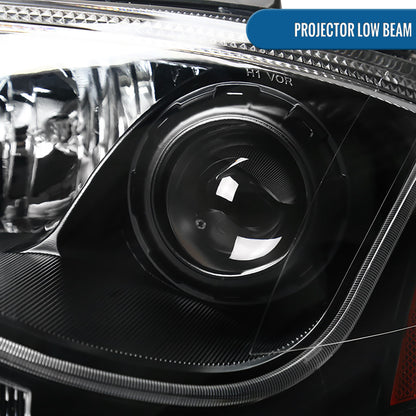 Ronnin - Fits 1999-2006 Audi TT Upgraded Replacement Halogen Projector Headlights + Fog Lamps LED Running Lights Assembly Pair | Black