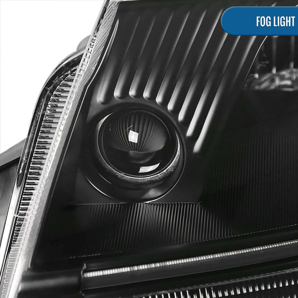 Ronnin - Fits 1999-2006 Audi TT Upgraded Replacement Halogen Projector Headlights + Fog Lamps LED Running Lights Assembly Pair | Black